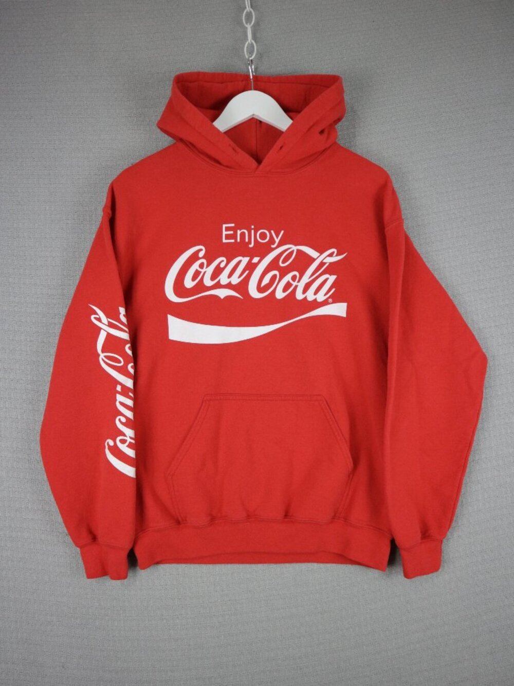 Coca Cola Red Pullover Graphic Hoodie Logo Streetwear